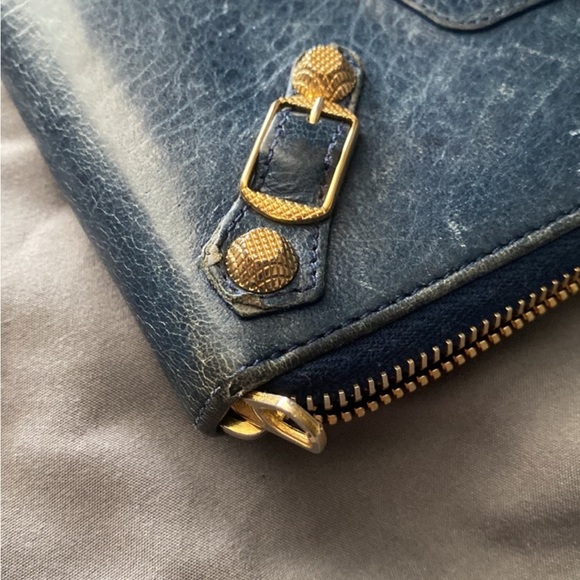 Balenciaga Navy Blue VGUC WALLET - Picture 6 of 6